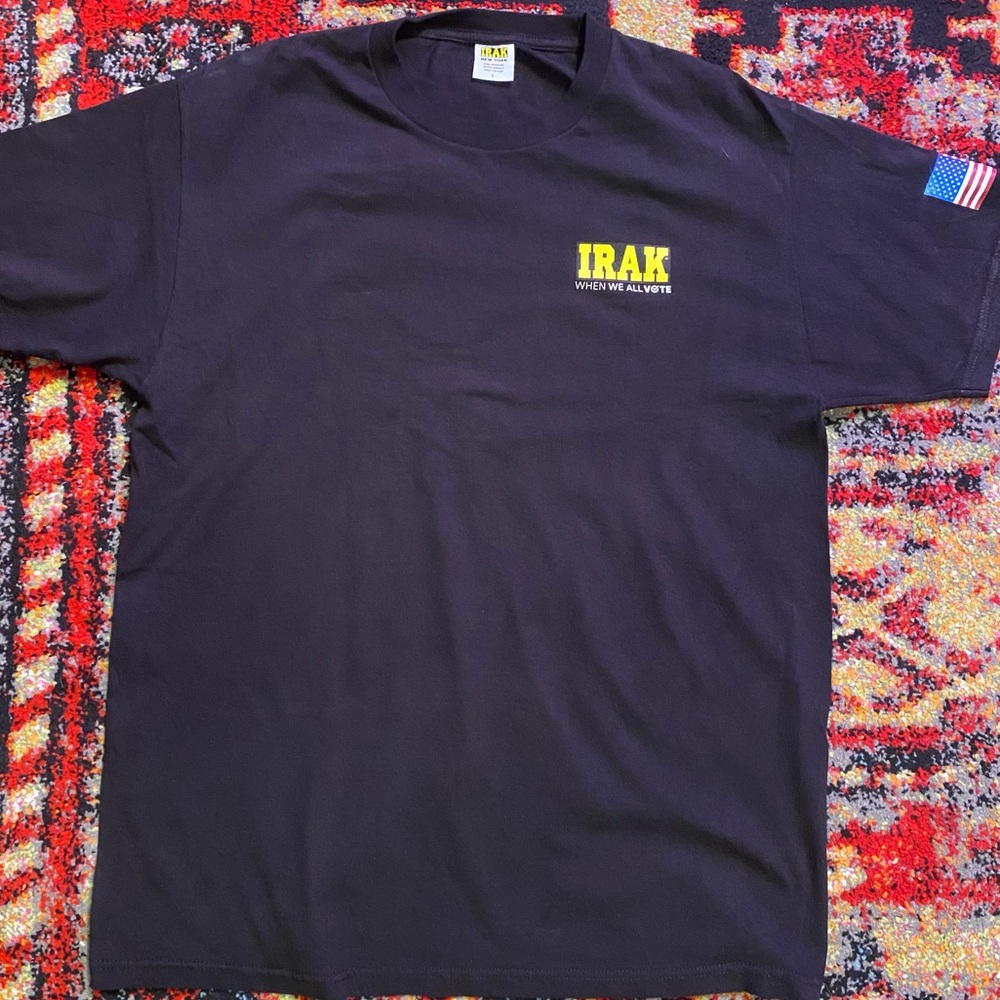 Irak wwav black short sleeve t-shirt